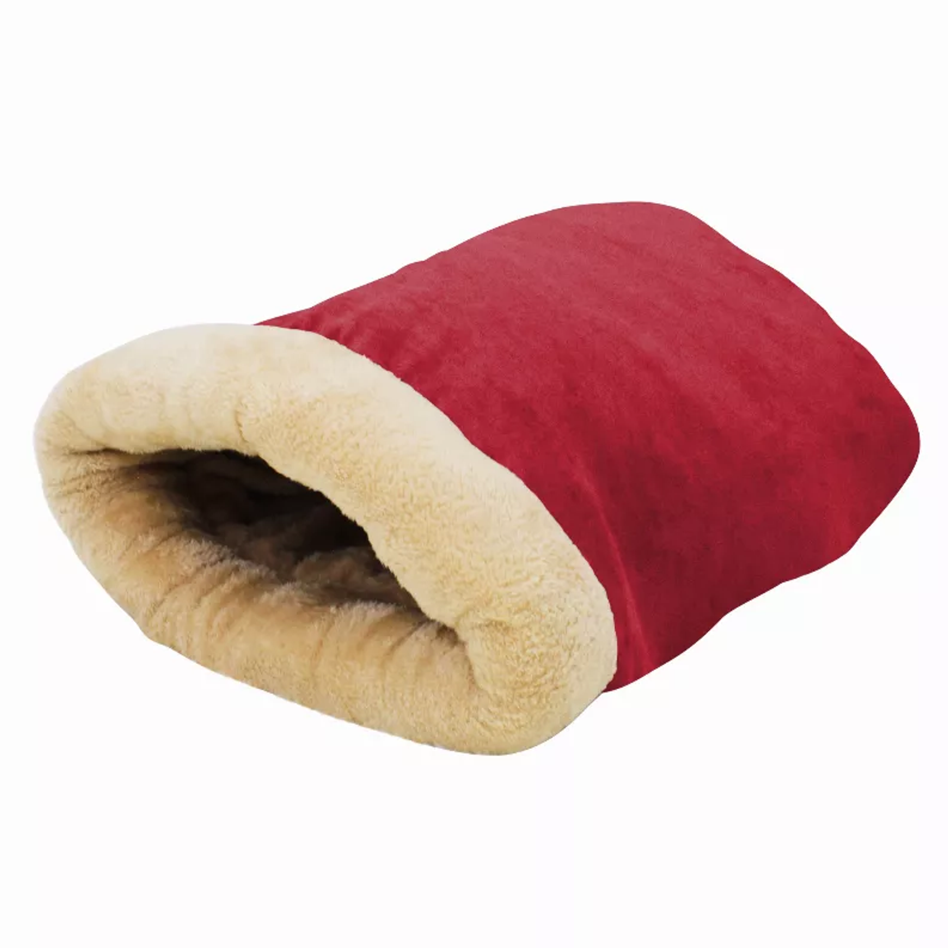 GOOPAWS 4 in 1 Self Warming Burrow Cat Bed, Pet Hideway Sleeping Cuddle Cave