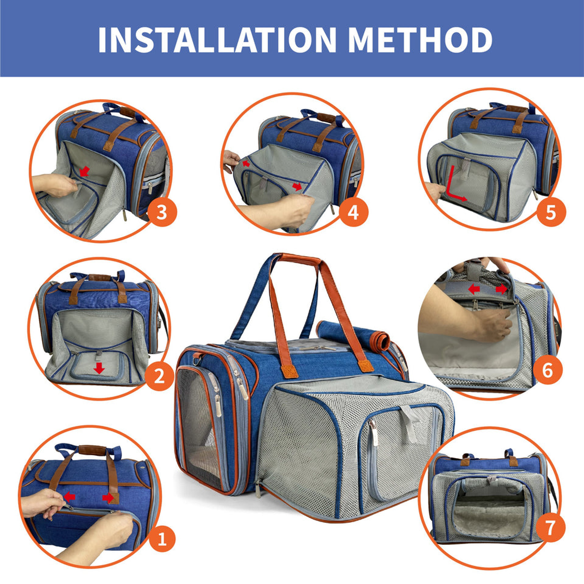 Mr. Peanut's Gold Series Mini Size Expandable Pet Carrier