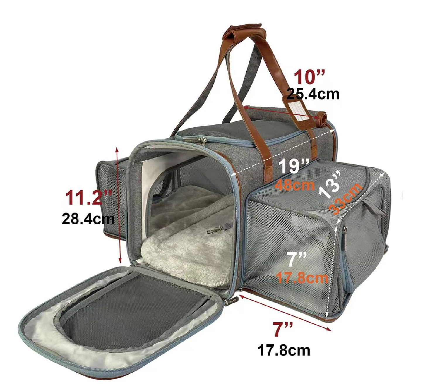 Mr. Peanut's Gold Series Big Apple Size Double Expandable Pet Carrier