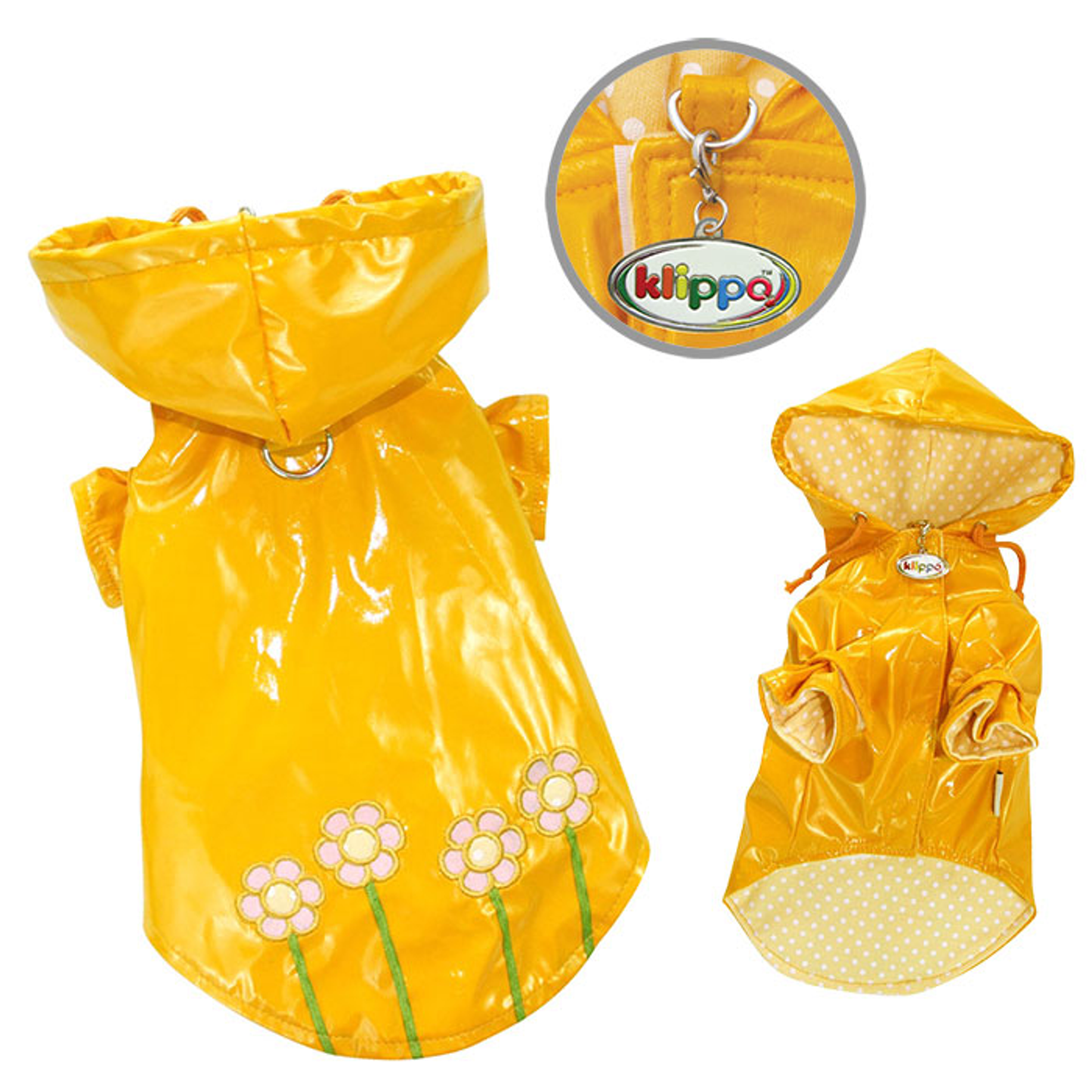 Polka Dots & Daisies Raincoat With Cotton Lining