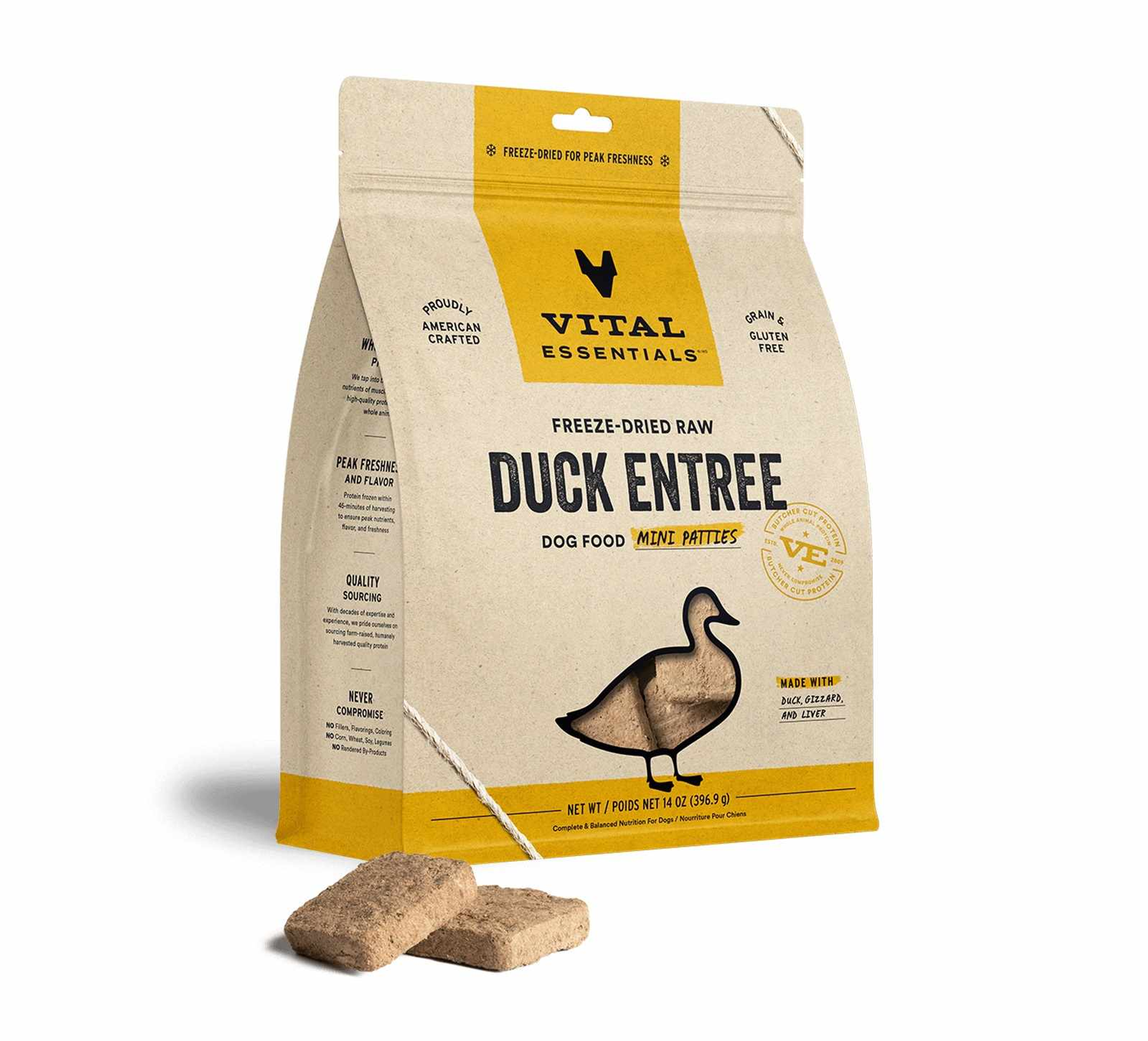 Vital Essentials(R) Freeze-Dried Raw Duck Entree Dog Food