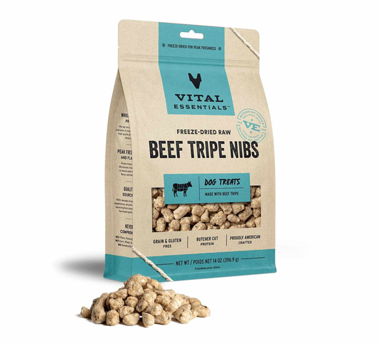 Vital Essentials R Freeze Dried Beef Tripe Nibs Dog Treats