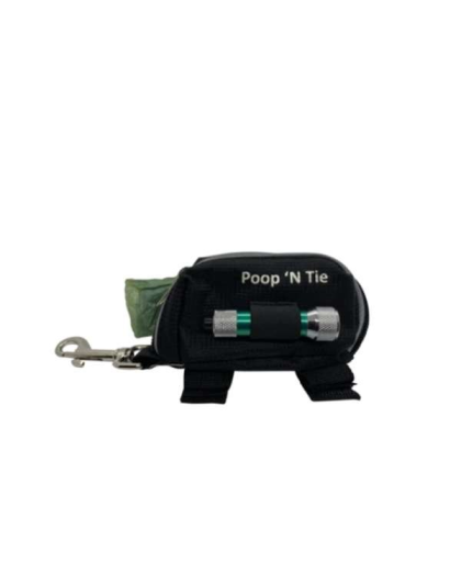 Black - Poop 'N Tie Fabric Waste Bag Dispenser With 2 Rolls Black - Poop 'N Tie Fabric Waste Bag Dispenser With 2 Rolls