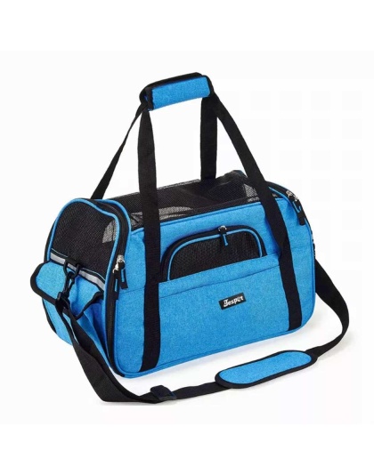 Turquoise Blue - JESPET Soft-Sided Kennel Pet Carrier for Small Dogs, Cats, Puppy, Airline Approved Cat Carriers Dog Carrier Collapsible, Travel Handbag & Car Seat - 17" x 9" x 11.5" Turquoise Blue - JESPET Soft-Sided Kennel Pet Carrier for Small Dogs, Cats, Puppy, Airline Approved Cat Carriers Dog Carrier Collapsible, Travel Handbag & Car Seat - 17" x 9" x 11.5"