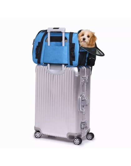 Turquoise Blue - JESPET Soft-Sided Kennel Pet Carrier for Small Dogs, Cats, Puppy, Airline Approved Cat Carriers Dog Carrier Collapsible, Travel Handbag & Car Seat - 17" x 9" x 11.5" Turquoise Blue - JESPET Soft-Sided Kennel Pet Carrier for Small Dogs, Cats, Puppy, Airline Approved Cat Carriers Dog Carrier Collapsible, Travel Handbag & Car Seat - 17" x 9" x 11.5"