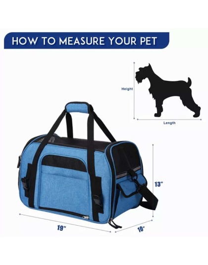 Turquoise Blue - JESPET Soft-Sided Kennel Pet Carrier for Small Dogs, Cats, Puppy, Airline Approved Cat Carriers Dog Carrier Collapsible, Travel Handbag & Car Seat - 19" x 10" x 13" Turquoise Blue - JESPET Soft-Sided Kennel Pet Carrier for Small Dogs, Cats, Puppy, Airline Approved Cat Carriers Dog Carrier Collapsible, Travel Handbag & Car Seat - 19" x 10" x 13"