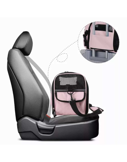 Pink - JESPET Soft-Sided Kennel Pet Carrier for Small Dogs, Cats, Puppy, Airline Approved Cat Carriers Dog Carrier Collapsible, Travel Handbag & Car Seat - 17" x 9" x 11.5" Pink - JESPET Soft-Sided Kennel Pet Carrier for Small Dogs, Cats, Puppy, Airline Approved Cat Carriers Dog Carrier Collapsible, Travel Handbag & Car Seat - 17" x 9" x 11.5"