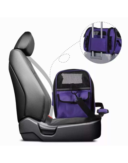 Purple - JESPET Soft-Sided Kennel Pet Carrier for Small Dogs, Cats, Puppy, Airline Approved Cat Carriers Dog Carrier Collapsible, Travel Handbag & Car Seat - 19" x 10" x 13" Purple - JESPET Soft-Sided Kennel Pet Carrier for Small Dogs, Cats, Puppy, Airline Approved Cat Carriers Dog Carrier Collapsible, Travel Handbag & Car Seat - 19" x 10" x 13"