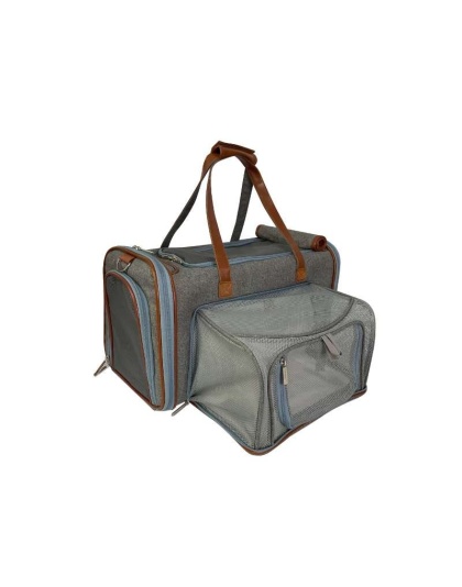 Platinum Gray - Mr. Peanut's Gold Series Big Apple Size Double Expandable Pet Carrier - Platinum Gray - Mr. Peanut's Gold Series Big Apple Size Double Expandable Pet Carrier -
