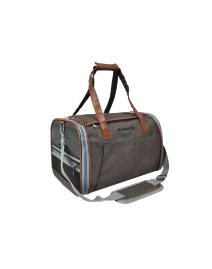 Charcoal Ash - Mr. Peanut's Gold Series Mini Size Expandable Pet Carrier - 16 in L x 10 in W x 10 in H Charcoal Ash - Mr. Peanut's Gold Series Mini Size Expandable Pet Carrier - 16 in L x 10 in W x 10 in H