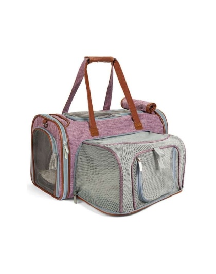 Purple - Mr. Peanut's Gold Series Mini Size Expandable Pet Carrier - 16 in L x 10 in W x 10 in H Purple - Mr. Peanut's Gold Series Mini Size Expandable Pet Carrier - 16 in L x 10 in W x 10 in H