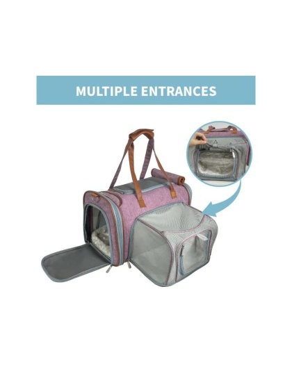 Purple - Mr. Peanut's Gold Series Mini Size Expandable Pet Carrier - 16 in L x 10 in W x 10 in H Purple - Mr. Peanut's Gold Series Mini Size Expandable Pet Carrier - 16 in L x 10 in W x 10 in H