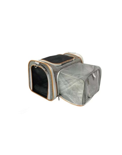 Snowflake Gray - Mr. Peanut's Platinum Series Expandable Pet Carrier - 18inLx10.5inWx11inH Snowflake Gray - Mr. Peanut's Platinum Series Expandable Pet Carrier - 18inLx10.5inWx11inH