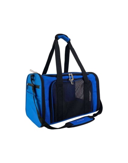 Deja Blue - Mr. Peanut's Silver Series Airline Capable Soft Sided Pet Carrier - 17.5 in L x 11 in W x 11 in H Deja Blue - Mr. Peanut's Silver Series Airline Capable Soft Sided Pet Carrier - 17.5 in L x 11 in W x 11 in H