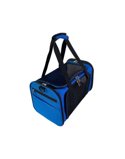 Deja Blue - Mr. Peanut's Silver Series Airline Capable Soft Sided Pet Carrier - 17.5 in L x 11 in W x 11 in H Deja Blue - Mr. Peanut's Silver Series Airline Capable Soft Sided Pet Carrier - 17.5 in L x 11 in W x 11 in H
