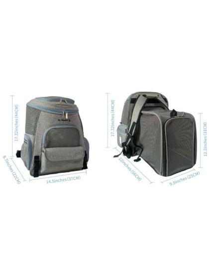 Mr. Peanut's Tahoe Series Expandable Backpack Pet Carrier - 17 in Hx14.4 in Wx9 in D Mr. Peanut's Tahoe Series Expandable Backpack Pet Carrier - 17 in Hx14.4 in Wx9 in D