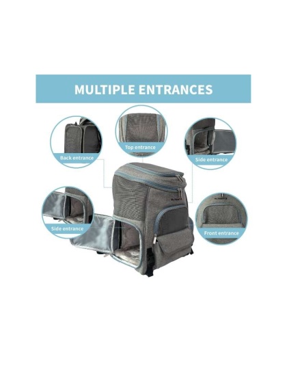 Mr. Peanut's Tahoe Series Expandable Backpack Pet Carrier - 17 in Hx14.4 in Wx9 in D Mr. Peanut's Tahoe Series Expandable Backpack Pet Carrier - 17 in Hx14.4 in Wx9 in D