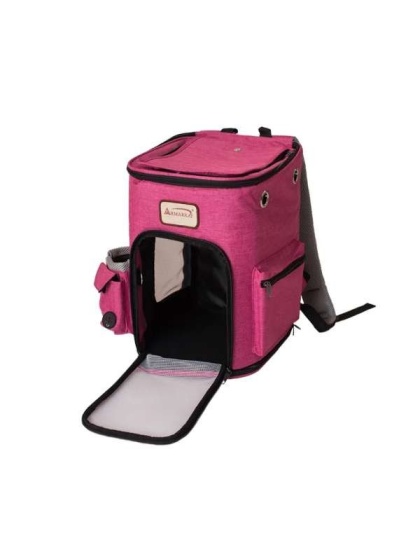 Armarkat PC301P Pets Backpack Pet Carrier In Pk and Gy Combo Armarkat PC301P Pets Backpack Pet Carrier In Pk and Gy Combo