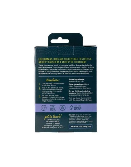 ALZOO Plant-Based Calming Diffuser Plug-in Kit for Dog ALZOO Plant-Based Calming Diffuser Plug-in Kit for Dog