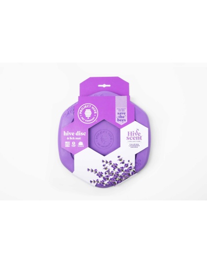Purple - Project Hive Calming Lavender Scent Hive Disc & Lick Mat Purple - Project Hive Calming Lavender Scent Hive Disc & Lick Mat