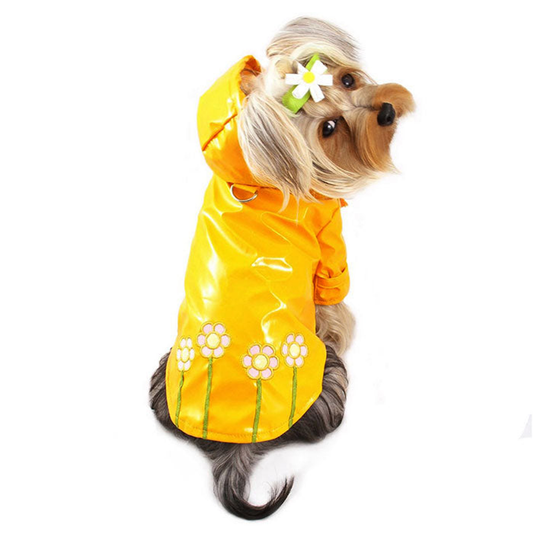 Polka Dots & Daisies Raincoat With Cotton Lining