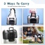 Smoke Grey - JESPET Soft-Sided Kennel Pet Carrier for Small Dogs, Cats, Puppy, Airline Approved Cat Carriers Dog Carrier Collapsible, Travel Handbag & Car Seat - 16" x 10" x 11"