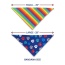 Multicolor Paw Print - Dog Bandana - Large - 28"