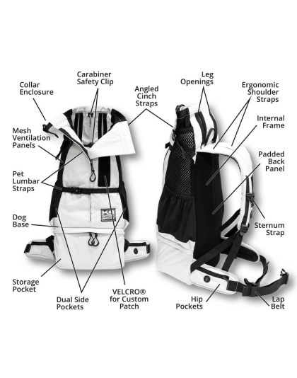 Midnight Black - K9 Sport Sack Knavigate - X-Large (23"-26" from collar to tail)