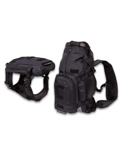 Anthracite Black - Walk-On with Harness & Storage - Small (13-15" Neck 13-18" Chest)