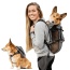 Shark Skin Gray - Walk-On with Harness & Storage - Small (13-15" Neck 13-18" Chest)