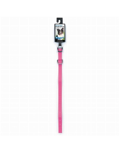 Neon Pink - DGR 1/2in Nylon Collar 16in Neon Pink - 16in