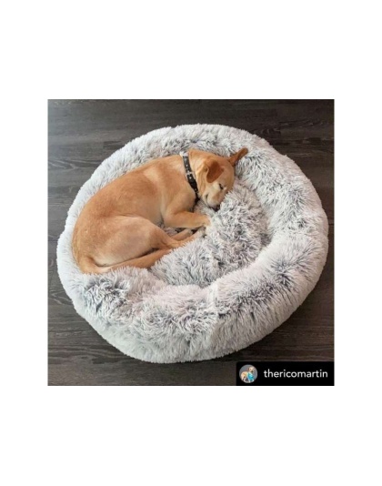 Gray Two Tone - Mr. Peanut's OrthoPlush Pet Bed - 23 in