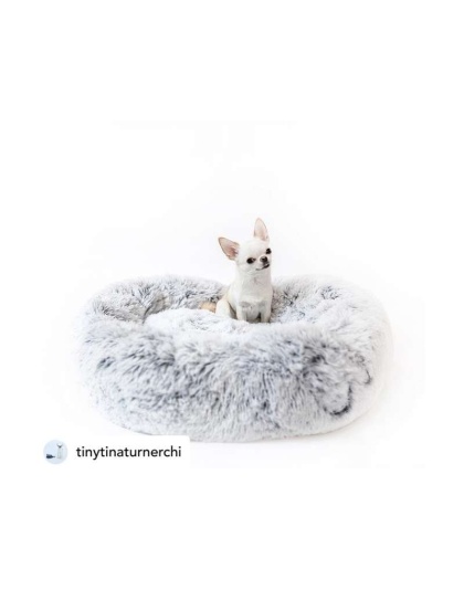 Gray Two Tone - Mr. Peanut's OrthoPlush Pet Bed - 23 in