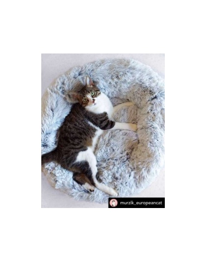 Snowflake White Two Tone - Mr. Peanut's OrthoPlush Pet Bed - 28 in