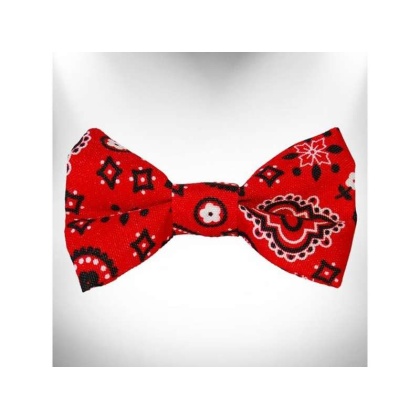 Red - Bandana Dog Bow Tie
