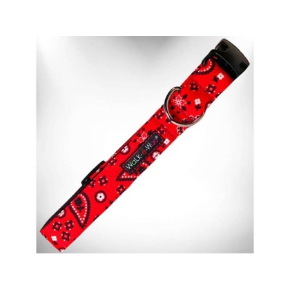 Red - Bandana Dog Collars - XS 5/8" width fits 8-12" neck