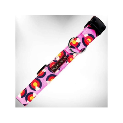 Colorado Pink - Colorado and Texas Dog Collars - XS 5/8" width fits 8-12" neck