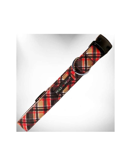 Gatsby - Plaid Dog Collars - XS 5/8" width fits 8-12" neck