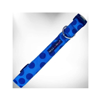 Navy - Polka Dot Dog - Monotone Collars - XS 5/8" width fits 8-12" neck