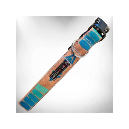 Teal - Tribal Dog Collars - XS 5/8" width fits 8-12" neck