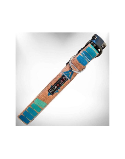 Teal - Tribal Dog Collars - XS 5/8" width fits 8-12" neck