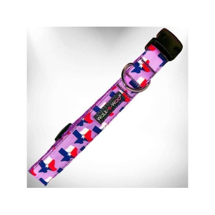 Texas Lavender - Colorado and Texas Dog Collars - XS 5/8" width fits 8-12" neck