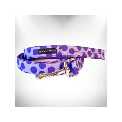 Purple - Polka Dot Dog - Monotone Leads  - THIN Lead 5/8" width- 5' length
