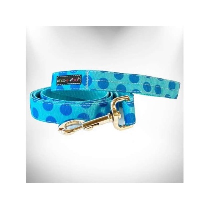 Turquoise - Polka Dot Dog - Monotone Leads  - THIN Lead 5/8" width- 5' length