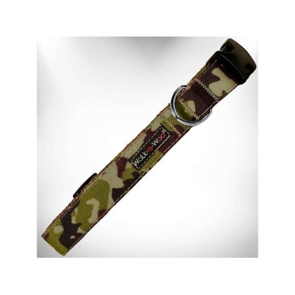 Brown Camo - Camo Dog Collars - M 1" width fits 12-18" neck