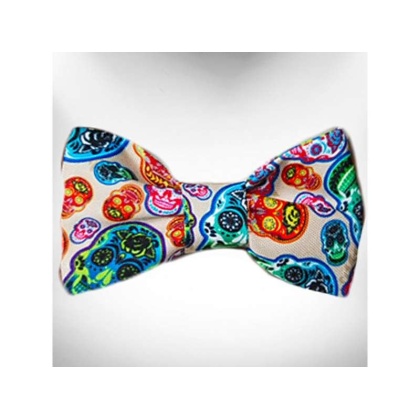 Day of the Dead  - Doggie Bow Tie Design - Large 5"x 2.5"