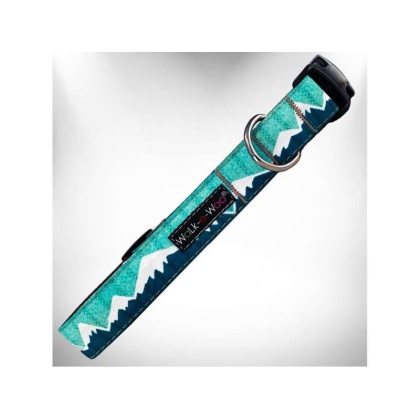 Wintergreen Snowcap Mtn - Mountain Dog Collars - XS 5/8" width fits 8-12" neck