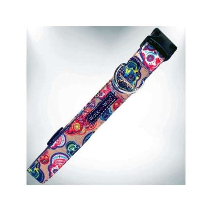 Day of the Dead - Tattoo Dog Collars - XS 5/8" width fits 8-12" neck