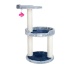 3 Level Real Wood Cat scratcher, x2905, Gray W Plush Perch