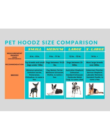Blue - PET HOODZ DOG HOODIES FOR ANXIETY - Small